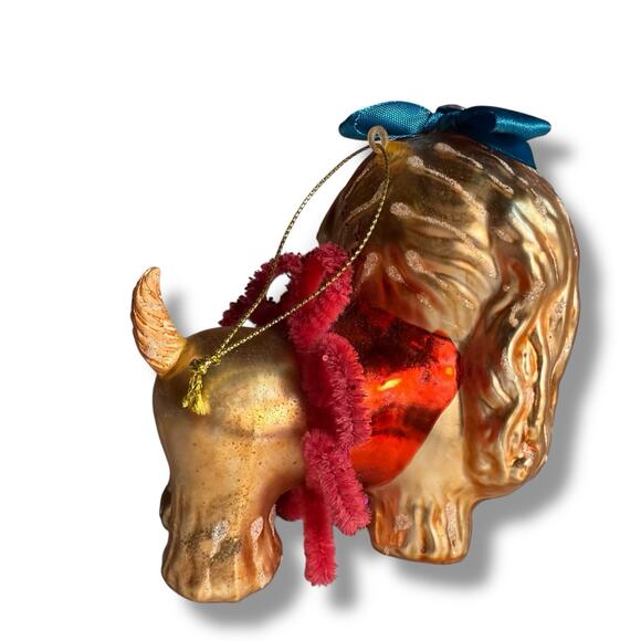 December Diamonds Anthropomorphic Cocker Spaniel Puppy Glass Christmas Ornament - Picture 6 of 16